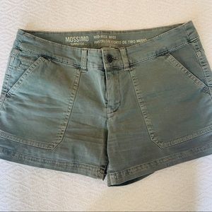 Army green shorts